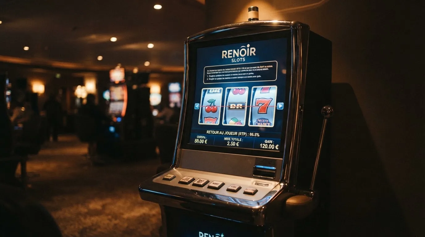 Tableau comparatif de taux de redistribution affichés sur plusieurs machines à sous en ligne
